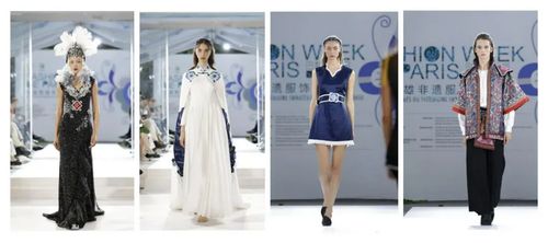 非遗新姿 中国楚雄彝族刺绣闪耀巴黎时装周