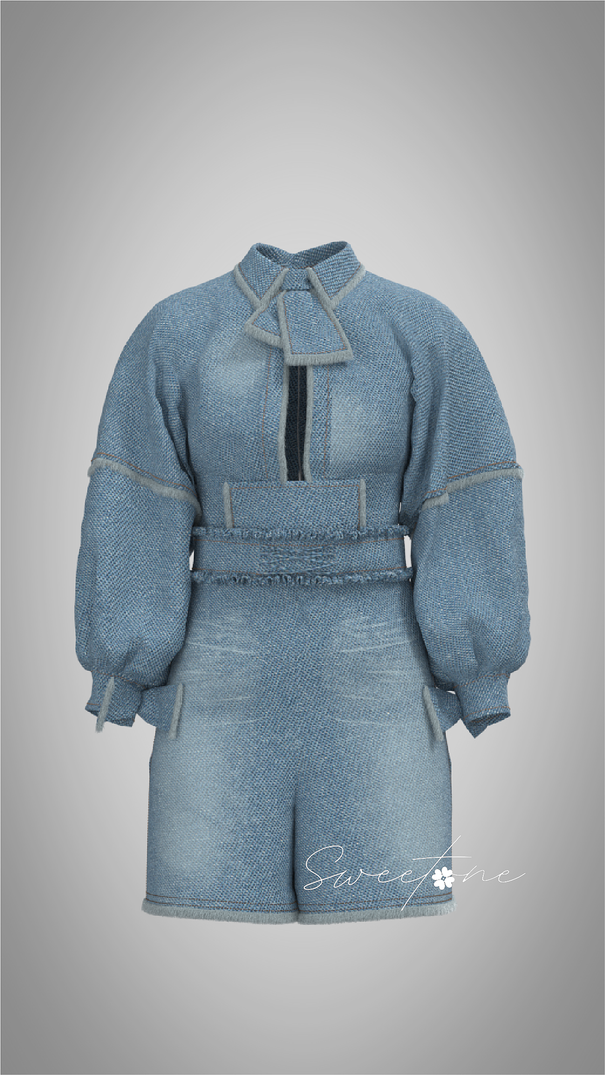 CLO3D服装建模作品（二） 服装服饰的数字化演绎